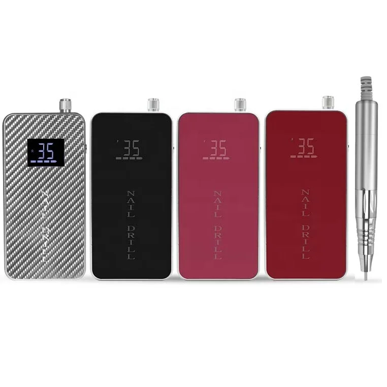 2077 AT-NDB-186 Professionele Oplaadbare Accu Nagelboor & Polijstmachine 35000RPM Draagbare Pedicuremachine