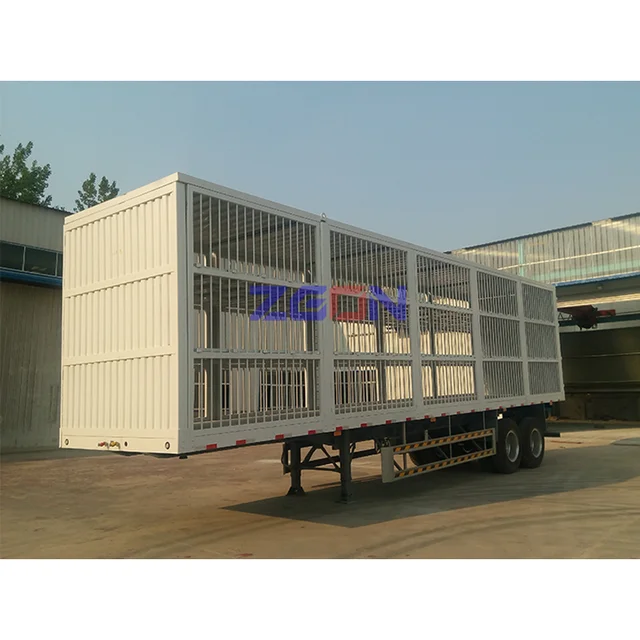 China Supplier Pig Cattle Sheep 3 Axle Semi Trailer 60 Tons in Australia