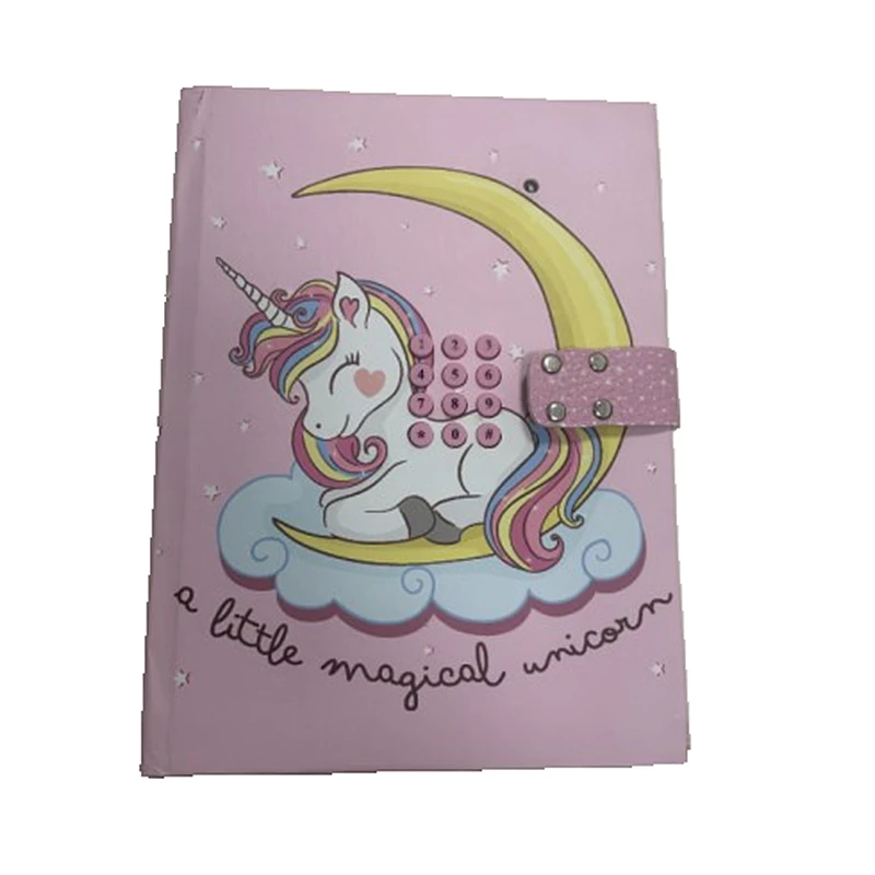Customised Unicorn Secret Diary with Sound Diary with Code Lock