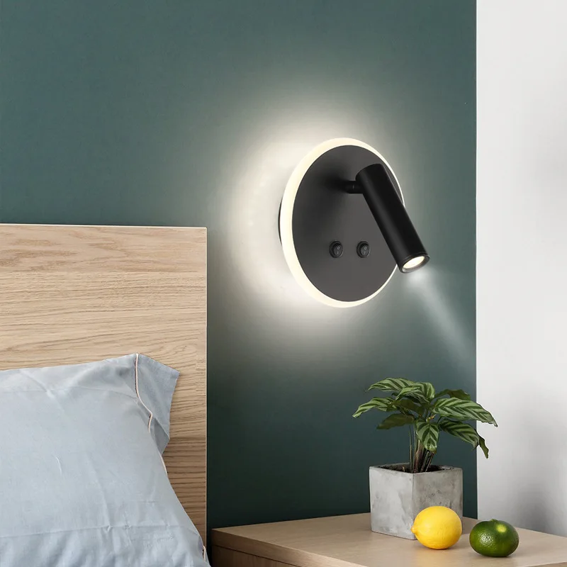 Modern Led Wall Lamp Wall Sconces Indoor Stair Light Fixture Bedside Loft Living Room Up Down Home Hallway