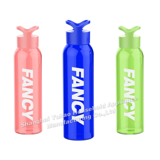 650ml 22oz Tritan Plastic Multi-Color Sports Bottle Sustainable Reusable with Car Cup Holder Direct Drinking for School Workout