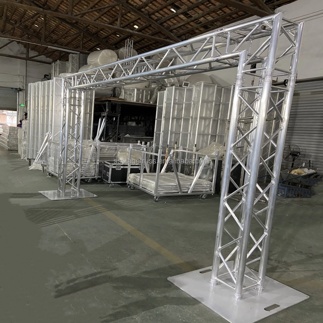 F34 Aluminum Truss Display Truss Gantry Advertising Stand Stage Lighting Display with 90°  Truss Corner  Main Tube 50*2mm