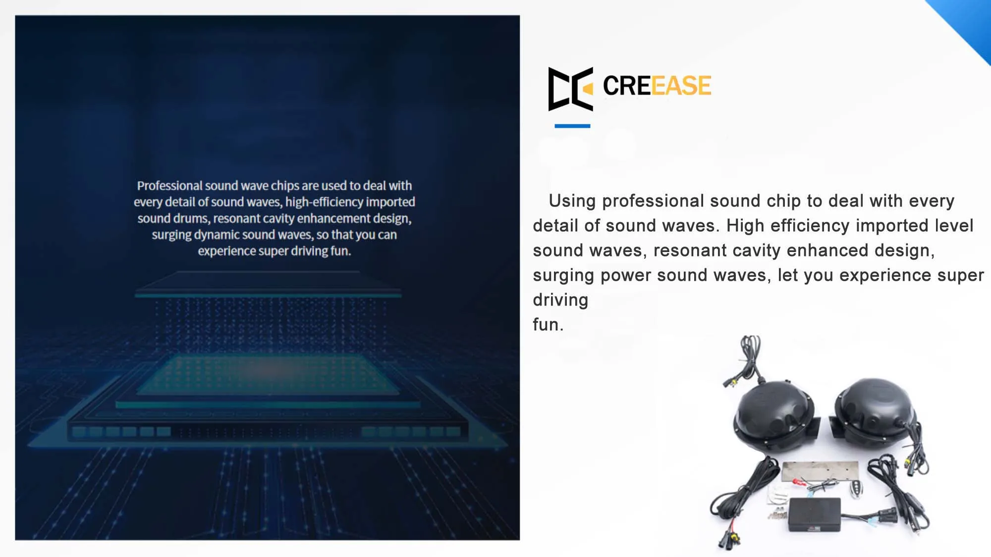 Creease Universal Electric Exhaust Boost System Exhaust Speaker Sound