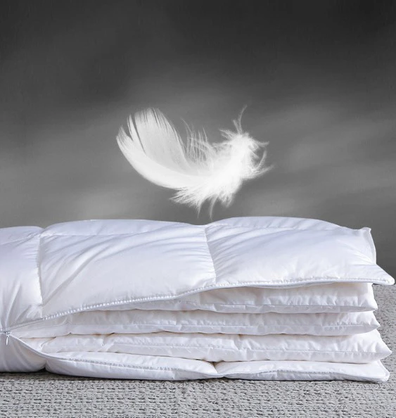 High Quality Warm Sleeping Downpass RDS Smart Adjustable Layers Inner Custom Filling Outer Goose Duck Down Neck Pillow