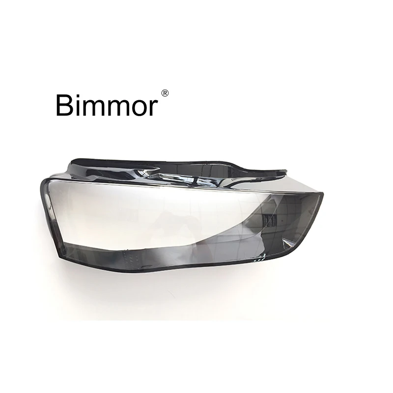 Bimmor auto  headlight for Audi A4 B8 B8PA headlights glass lens cover front 2013-2015  headlamp plastic shell lens  replacement