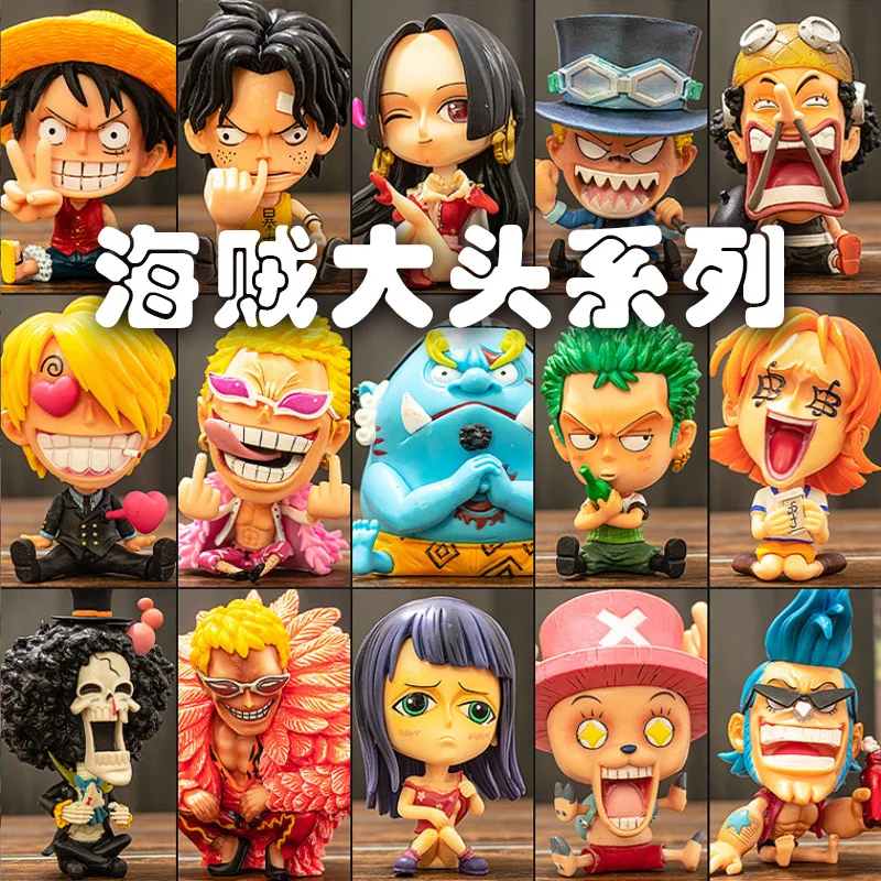 ワンピース　mameco sama 9CM One Pieced Zoro Ace Luffy Model Nico Robin Nami Action