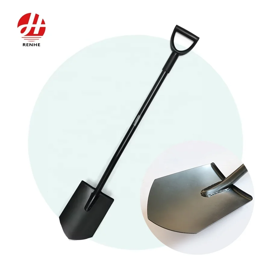 Wholesale Multi-function  Custom Outdoor Hand Tools   Long Handle Metal Camping Farming Garden Digging Shovel with Metal Handle