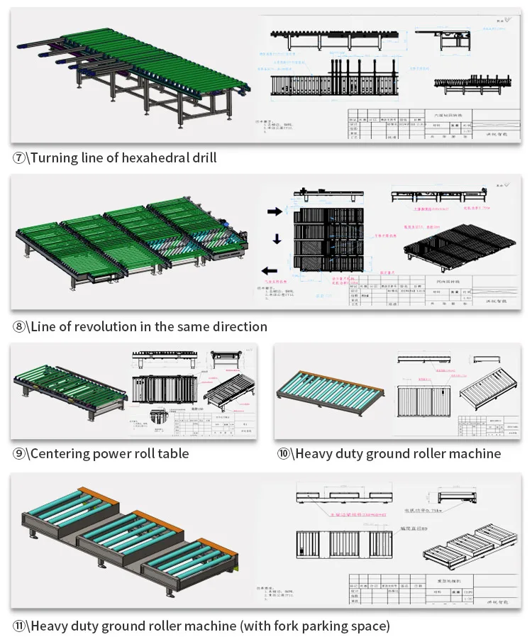 Automatic Transfer Turntable Power Motorized Belt Pallet Roller Conveyor for Packing supplier