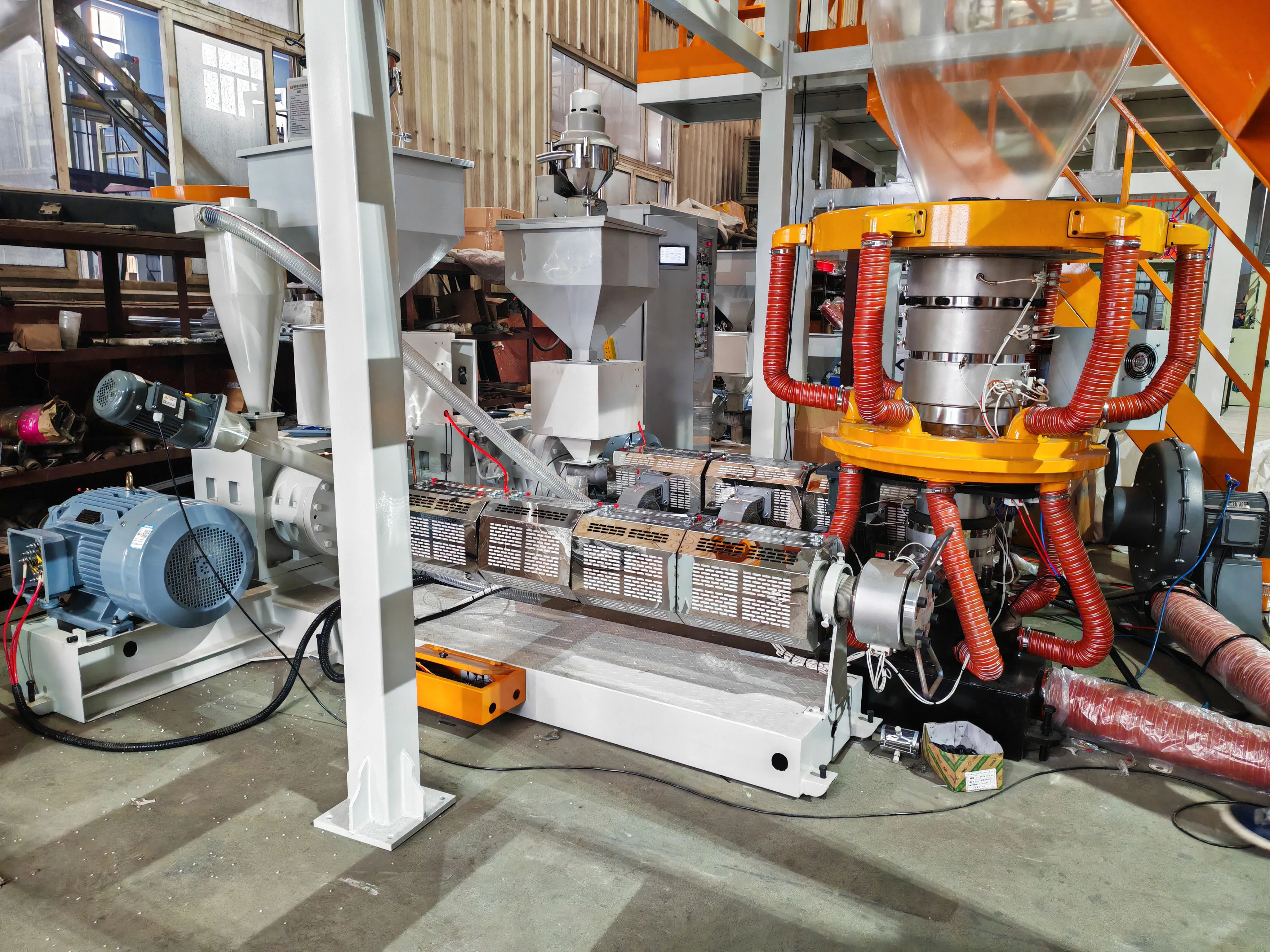 Rotating Winder Machine Single Layer Double Winder High Speed Blown Film Machine Rotary Die ...