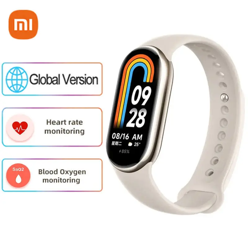 Xiaomi Mi Band Mi Band Smart Bracelet AMOLED Screen Heart Rate Blood  Oxygen Bluetooth Sport Bracelet NFC Touch Watch for Men