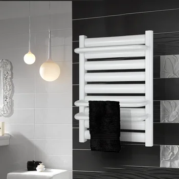 Custom Color Mild Steel Towel Warmer Black/White Powder Coated or Chrome Plated Vertical Ladder Design with Efficient Heating