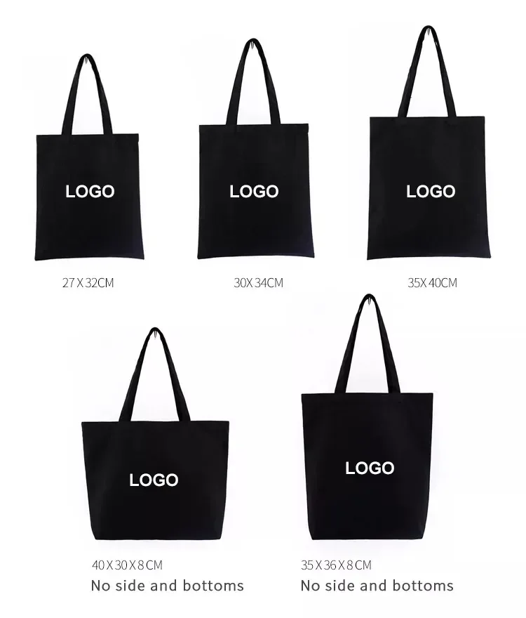 Custom Printed Fashion Recyclable Cotton Shopping Tote Bag Canvas Bag ...