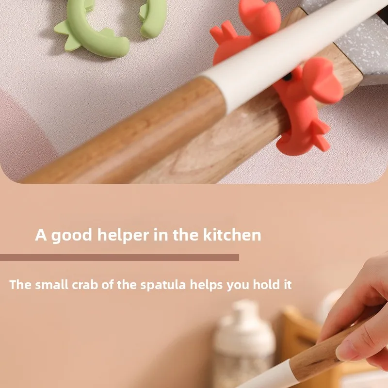 Silicone Spatula Holder with Anti-Overflow Soup Spoons Household Kitchen Stove Rack for Mobile Storage Pot Clips & Spoon Rests factory