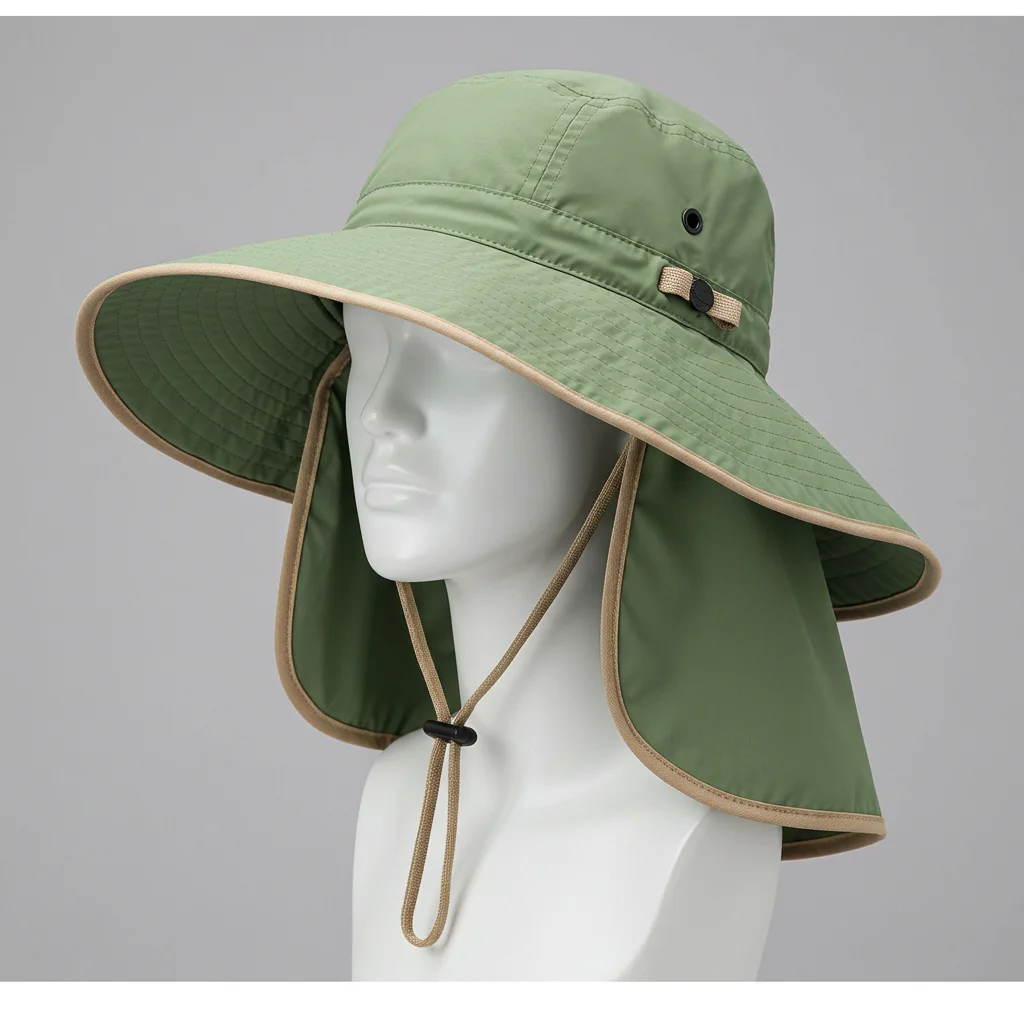 Custom UV Protection Bucket Hat Fishing Safari Summer Men Sun Hat Fisherman Outdoor Caps Bucket Hat