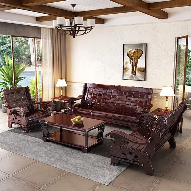 Shop Our Collection of Classic Wood Sofa Sets from China