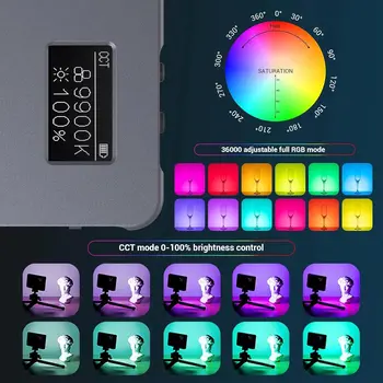 For SmallRig P96L Mini RGB 2500-8000K Portable Aluminum Alloy Video Light with Power 3489BC detail image
