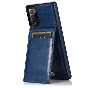 PU Leather Shockproof For Samsung Galaxy Note20Ultra Wallet Case with RFID Blocking Card Holder Case Kickstand for Men