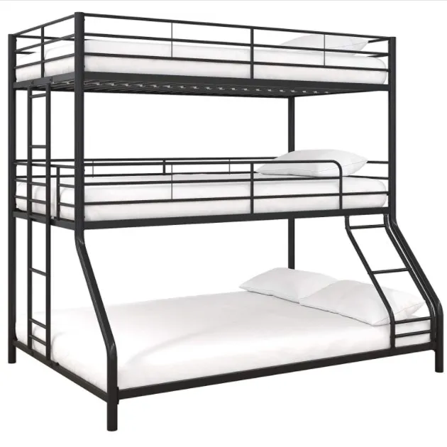 Triper Decker Beds Strong Three Layer Triple Metal Bunk Bed Bunk Beds for Triplets