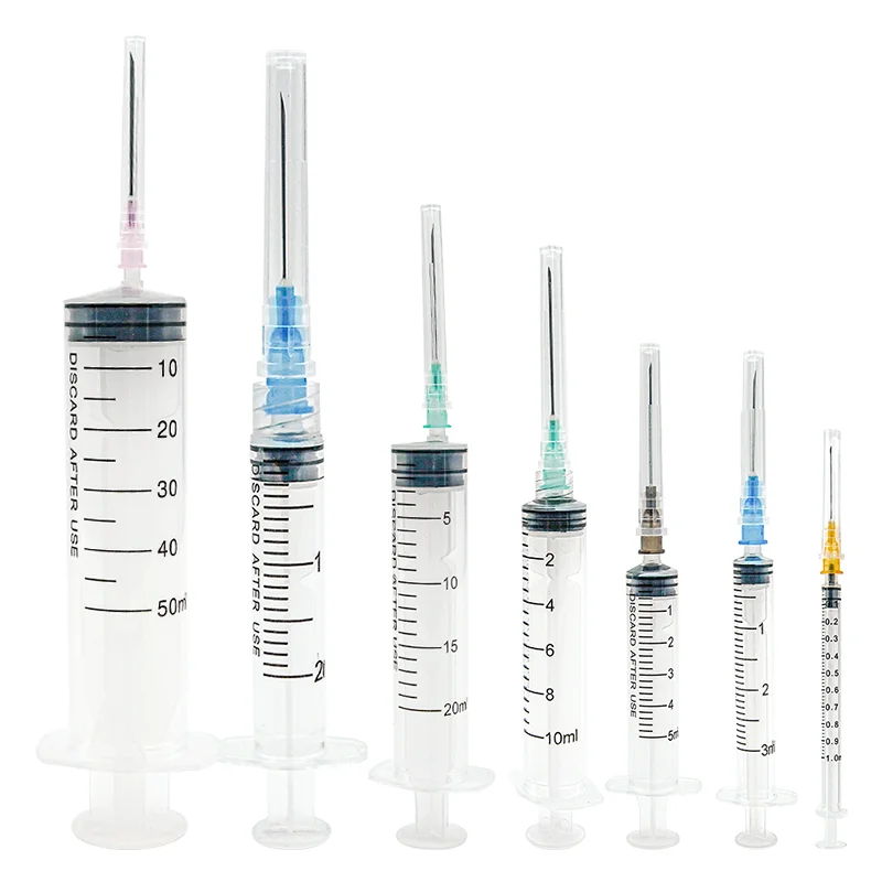 50ml 60ml Syringes Disposable Hypodermic Veterinary Injection Syringe With Needle