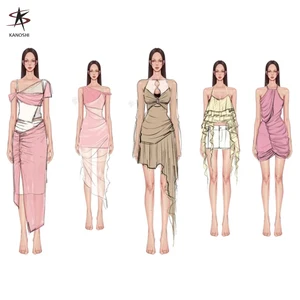 Made in China Brand Logo Small Orders Designer Premium Wholesale Summer Dress Women Clothes Y2K Clothing Manufacturers Custom