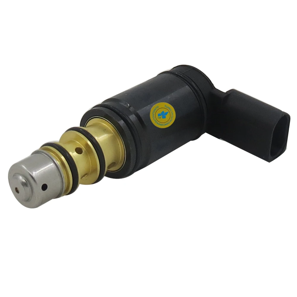 AC Solenoid Valve AC Compressor Control Solenoid Valve For Denso 6SEU14C/ 7SEU16C - Fits Audi A3, VW Golf, Jetta, Passat, Tiguan Control Solenoid Replacement
