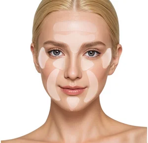 Disposable TPU Silicone Adhesive Face Tape Overnight Anti Wrinkle Facial Sleep Smoothing Facial Patches for Reducing Wrinkles