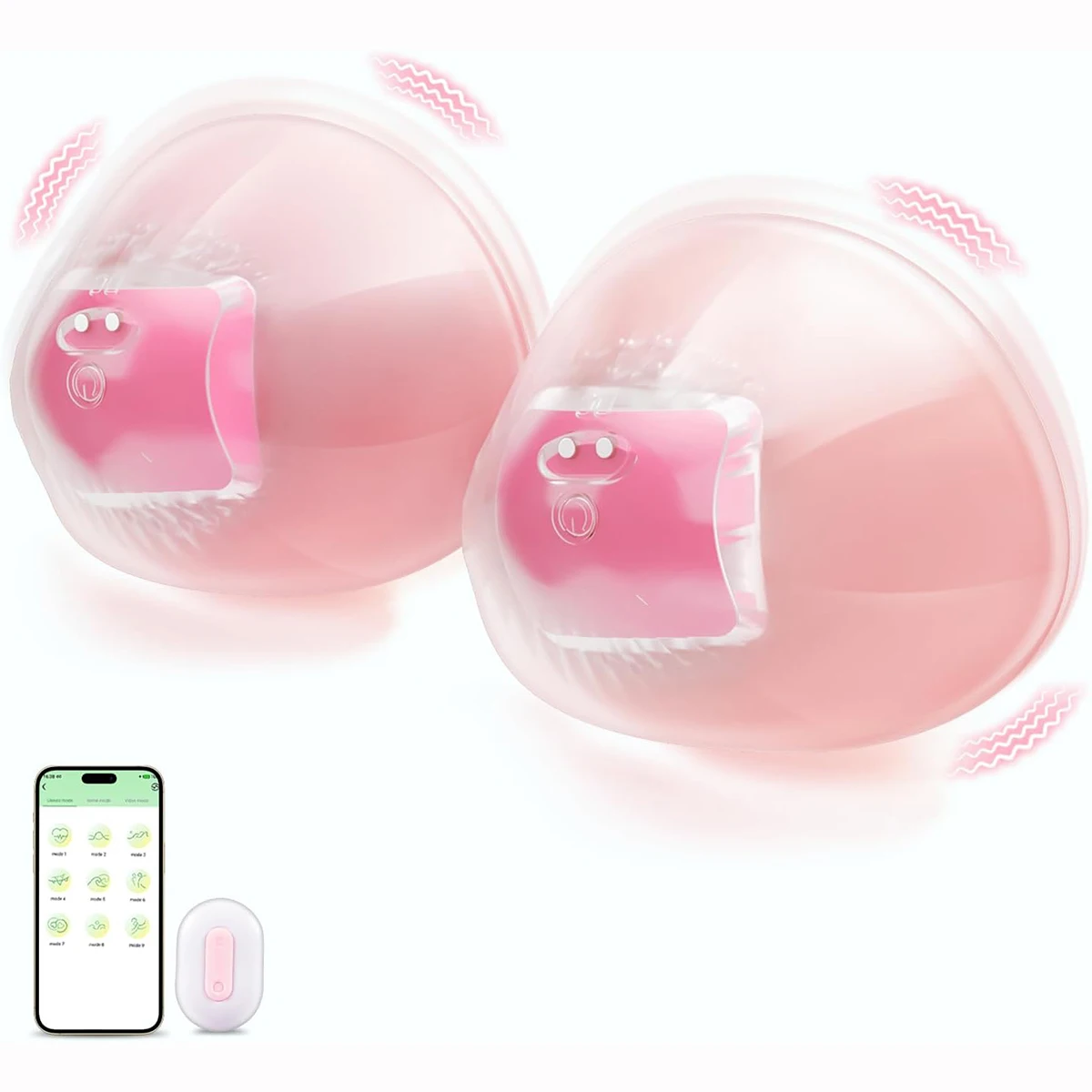 male masturbation erotica Womens Sex Toys Nipple Toy Vibrator,【10 Brush Heads】 Female Sex Toy Vibrating  Nipple Massager Clamps Sucking Stimulator with 10 Powerful Vibration  Lusdope Rechargeable Adult Sex Toys (Pink) in Kenya main image 0