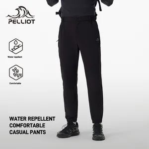 Pelliot Men's New Black Sports Pants Water-repellent Breathable Casual Outdoors Plus Size Hiking Pants