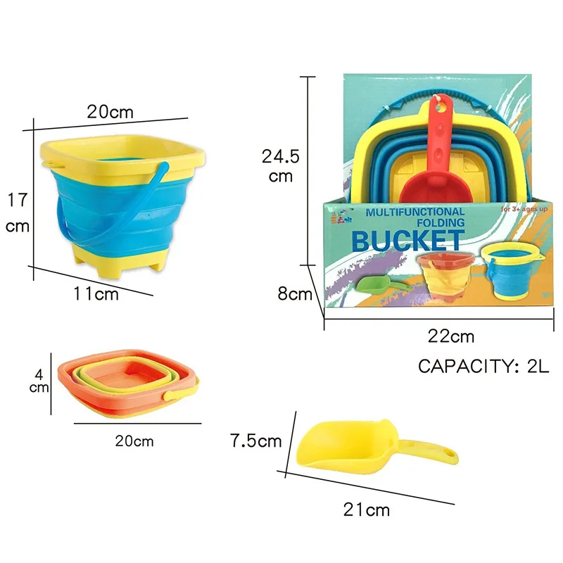Hot Trend Eco Beach Toys Snow Digging Baby Silicone Shovels Sand For
