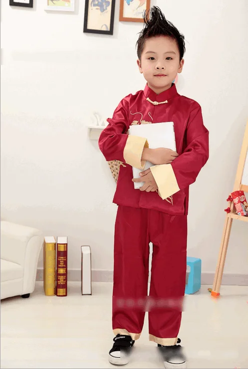 Ropa tradicional china para niños, traje de tanga, camisa de  chico, pantalón Qipao, Azul : Ropa, Zapatos y Joyería