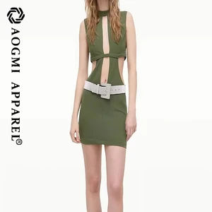 Haute Couture Women's Satin Mini Anti-Wrinkle & Eco-Friendly Dress