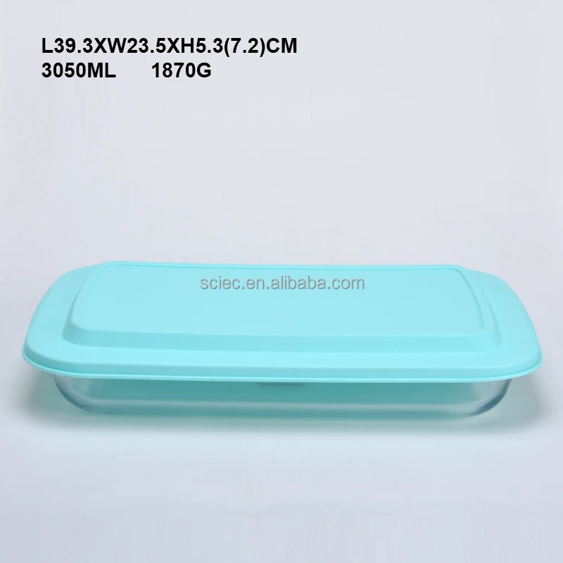 Custom Glass Butter Dish Plastic Lid Butter Storage Keeper Box Serving