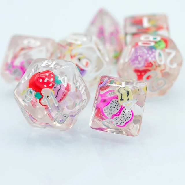 Custom polyhedral dice set