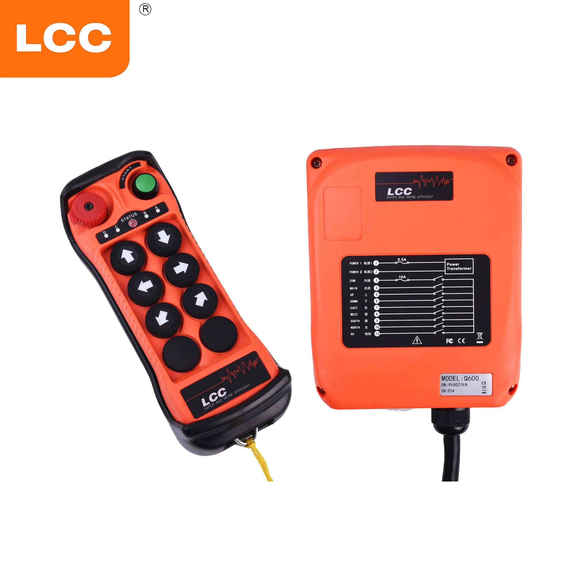 LCCブランドQ600RFワイヤレススイッチjuukoラジコンクレーン用