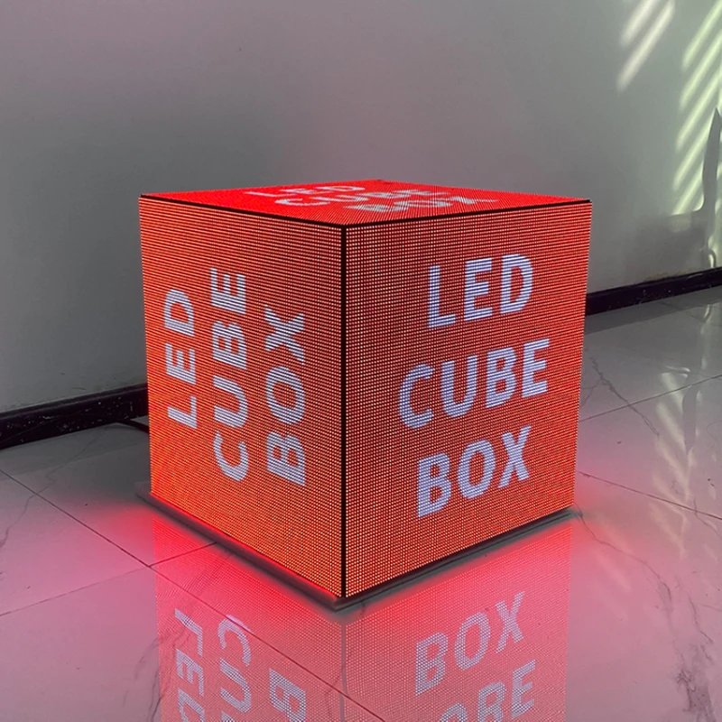 HD P2.5 P3 P3.91 P4mm Waterproof Multi Face Cube LED Display Screen Store Market Indoor Outdoor Advertising LED Video Wall