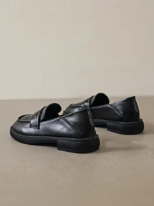 Support OEM/DOM Casual Round Toe Heel Chunky Mocassin Oxford Custom Leather Loafers Women Shoes