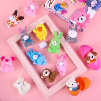 Hot Sale Custom Character Design Mini Plush Animal Toy  Cute Soft Small Plush Animal Toy Set