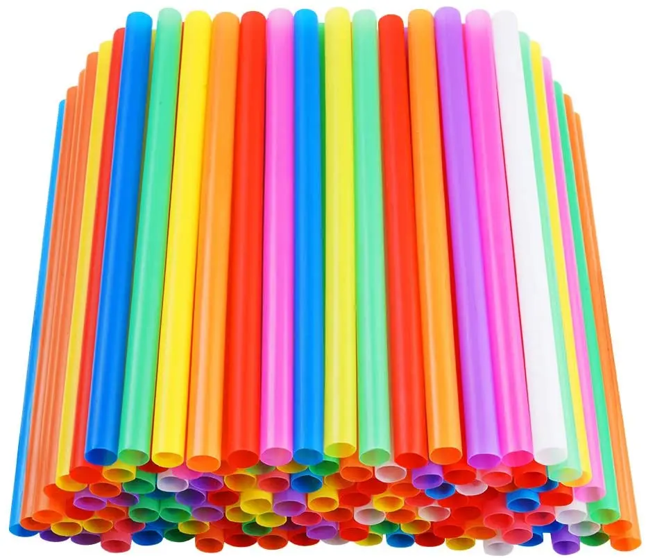 Shake and Cocktails 100pcs Wide Straws Perfect for Smoothie Frosty BPA-Free 