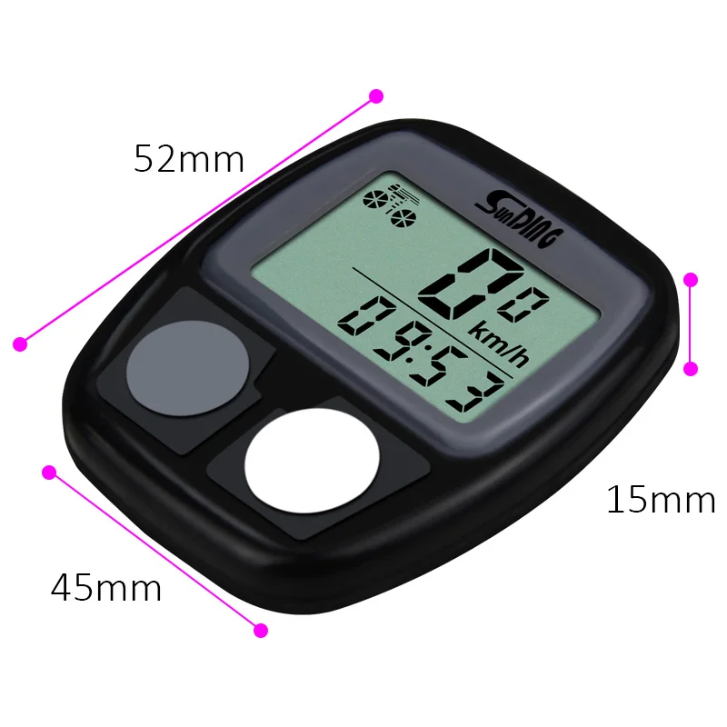 Sunding 531 велосипедный Спидометр проводной компьютер водонепроницаемый