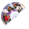 Curly-haired three girls-white staff