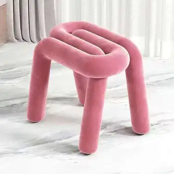 Modern Simple Living Room Chair Portable Durable Metal & Fabric Bedroom Apartment Leisure Multi-color