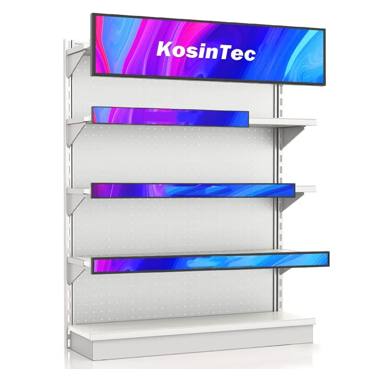 Пользовательские интеллектуальный электронный светодиодный рекламный дисплей полки для супермаркетов цифровой
