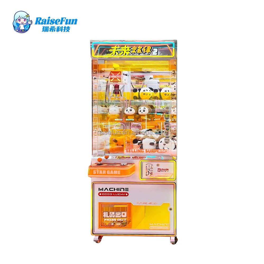 RaiseFun Commercial Coin Operated Claw Machine Arcade Crane Plush Doll Catcher High Quality Wholesale for Shopping Mall Business