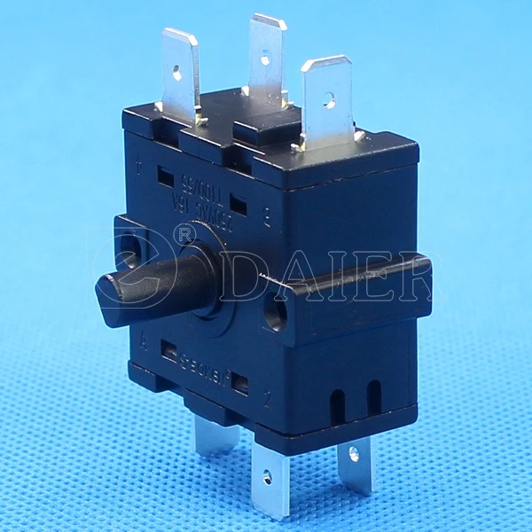 RT2 Series Rotary Control Switch 2/3/5/6 Pole 2/3/4/5 Position Rotary Selector Momentary Switches 16A 250VAC
