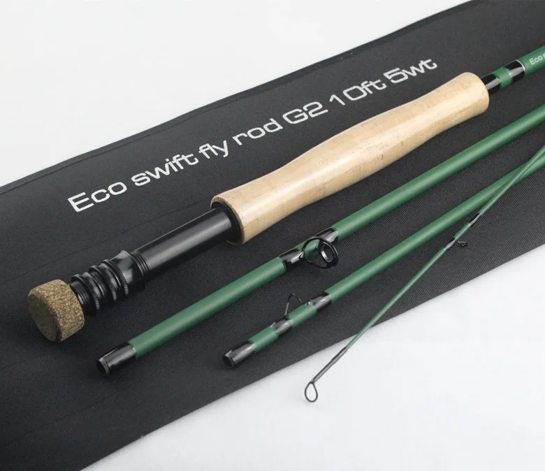 Carbon Fiber Fly Rod Eco Swift G2 10ft 5wt - Fast Action Nymph Fishing Rod for Trout, Bass, and Freshwater Adventures Carbon Fiber Fly Rod Eco Swift G2 10ft 5wt - Fast Action Nymph Fishing Rod for Trout, Bass, and Freshwater Adventures