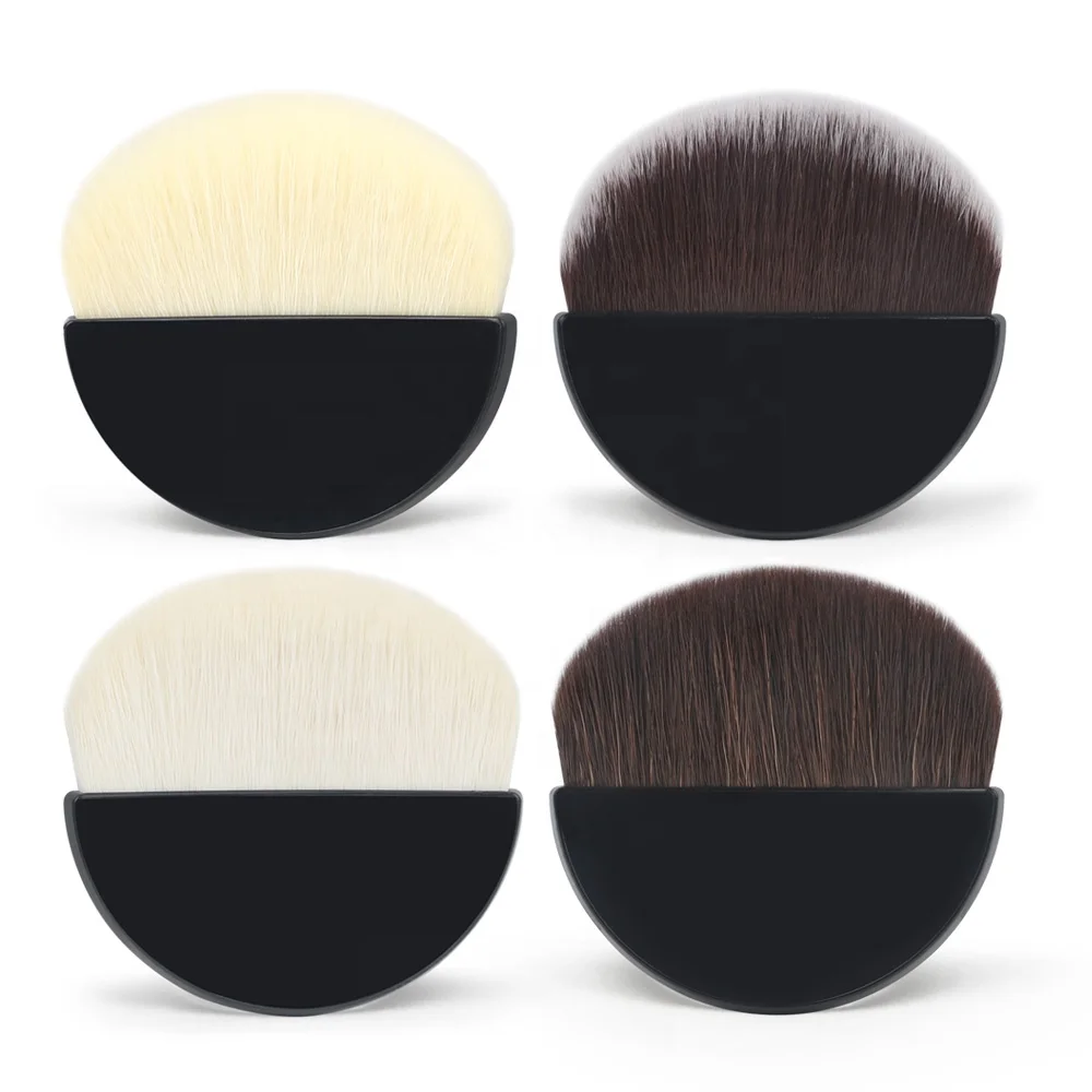 High Quality Cosmetic Powder Blush Synthetic Hair Fluffy Travel Your Own Logo Mini Black Eco Friendly Small Makeup Brush