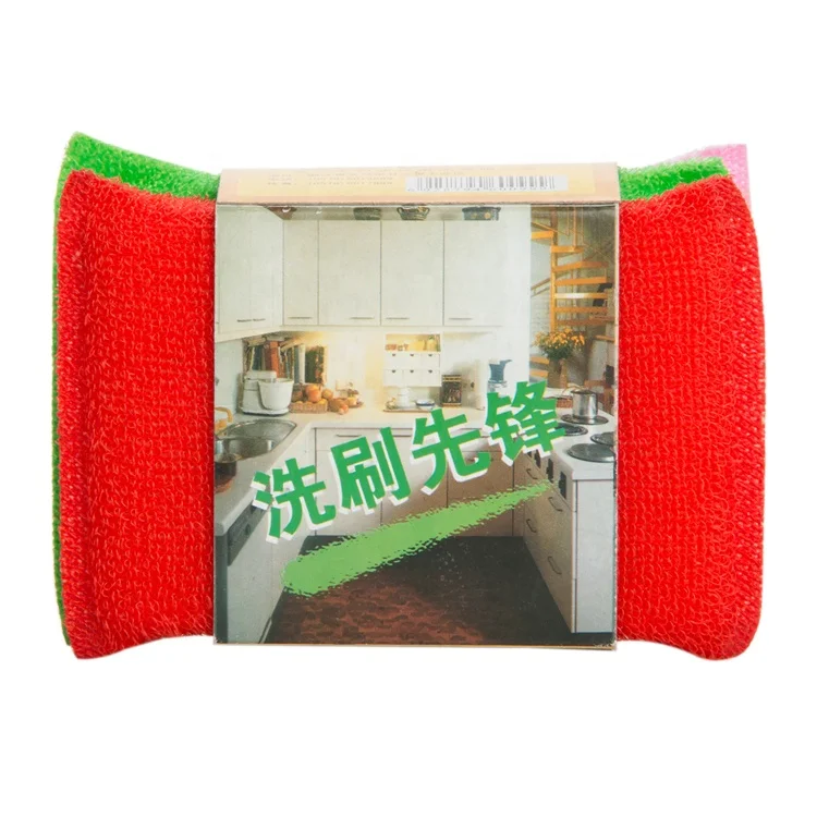 Earth Brand Custom Print Packing Kitchen Cleaning Dishwashing Colorful Microfiber Sponge