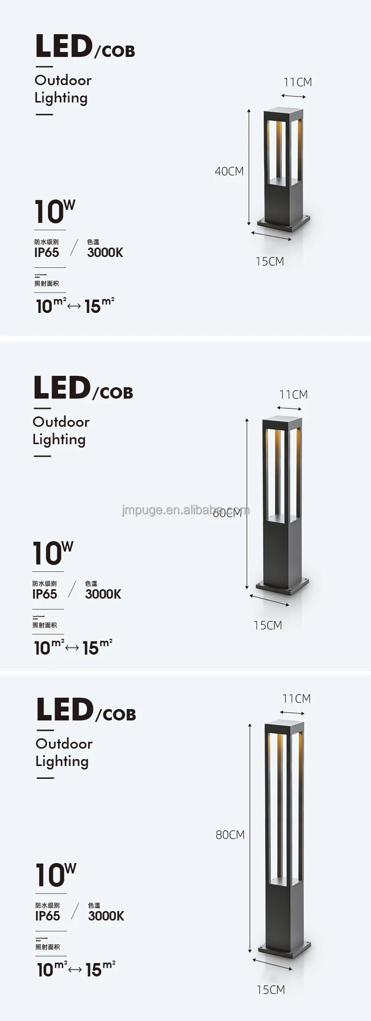 Outdoor Garden Solar Led Lawn Bollard Light 220v Lumind Garden Lamp