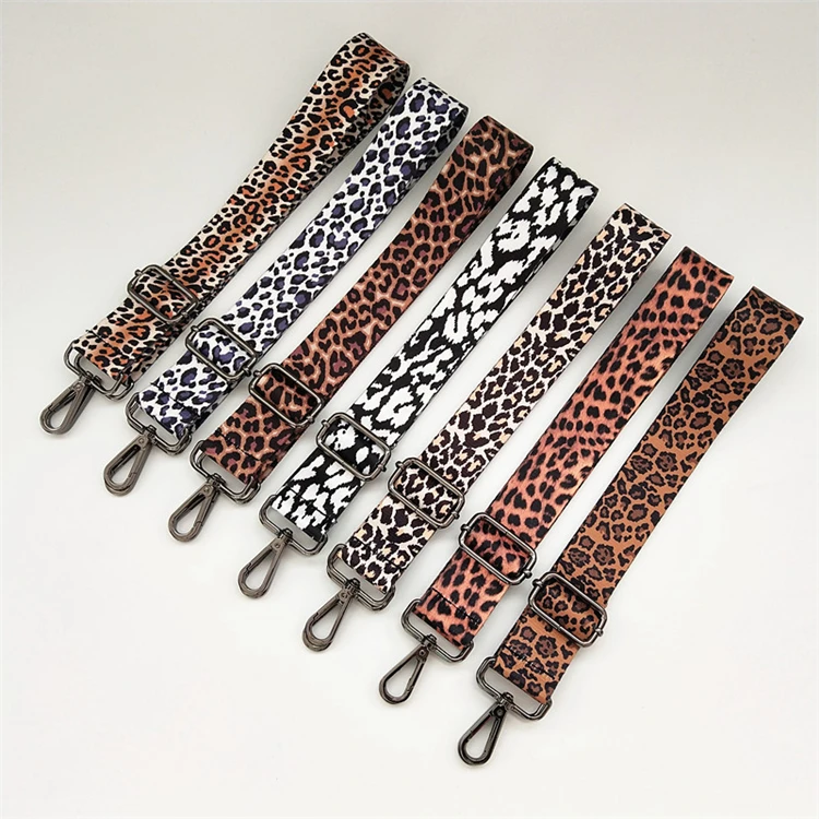 Wholesale Leopard Wide Purse Bag Strap Replacement Crossbody Adjustable,No  MOQ , Wholesale price bag strap From m.