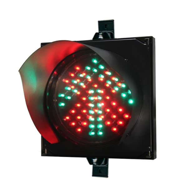 200mm ストップアンドゴーLED交通信号機（赤十字緑矢印一体型交通